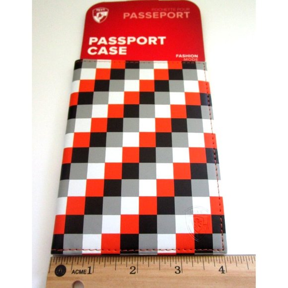 HEYS Luggage Brand Fashion Print Passport Case - Checker Style - New with Tags - Picture 9 of 9